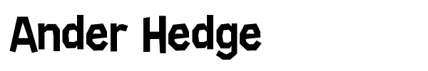 Шрифт Ander Hedge