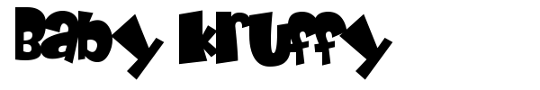 Шрифт Baby Kruffy