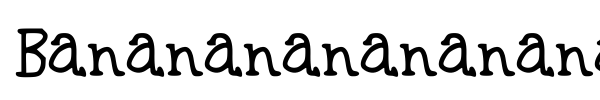 Шрифт Bananananananana
