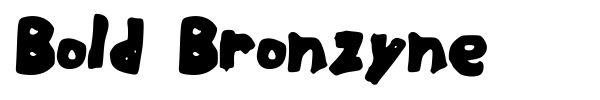 Шрифт Bold Bronzyne