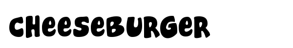 Шрифт Cheeseburger