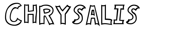 Шрифт Chrysalis