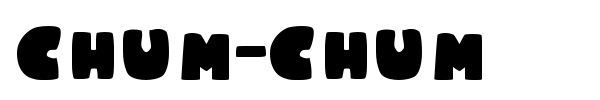 Шрифт Chum-Chum