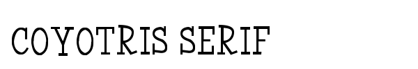 Шрифт Coyotris Serif