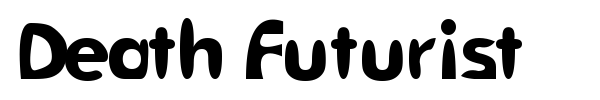 Death Futurist font preview