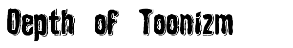 Шрифт Depth of Toonizm