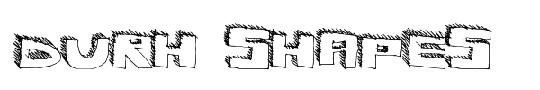 Шрифт Durh Shapes
