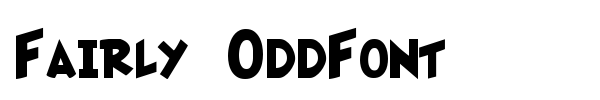 Шрифт Fairly OddFont