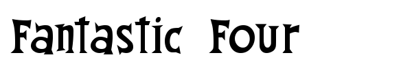 Шрифт Fantastic Four