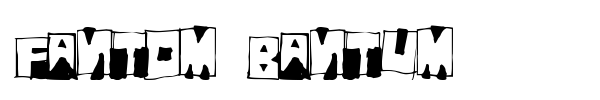 Шрифт Fantom Bantum