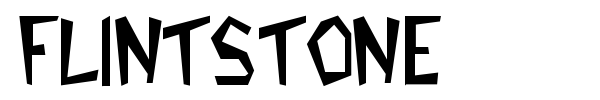 Шрифт Flintstone