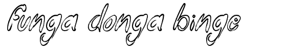 Шрифт Funga Donga Binge