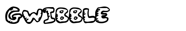 Шрифт Gwibble