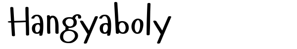 Шрифт Hangyaboly