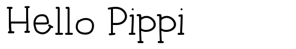 Hello Pippi font preview