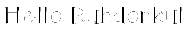 Шрифт Hello Ruhdonkulous