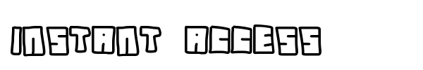 Шрифт Instant Access