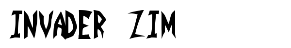 Шрифт Invader Zim