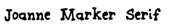 Шрифт Joanne Marker Serif