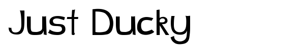 Шрифт Just Ducky