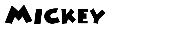 Шрифт Mickey