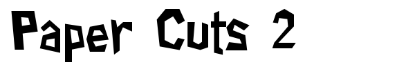Шрифт Paper Cuts 2