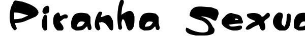 Piranha Sexual font preview