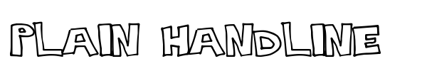 Шрифт Plain Handline