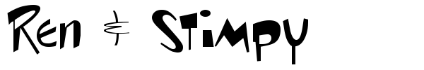Шрифт Ren & Stimpy