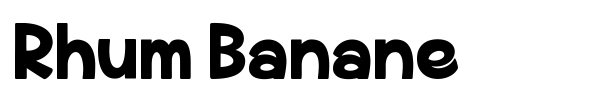 Шрифт Rhum Banane
