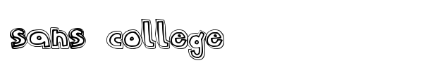 Шрифт Sans College