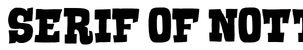 Шрифт Serif of Nottingham