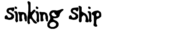 Шрифт Sinking Ship