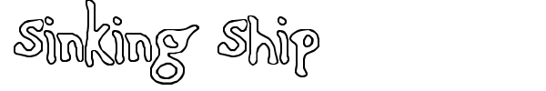 Sinking Ship font preview