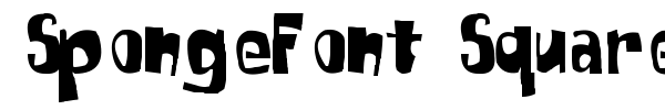 Шрифт SpongeFont Square Type