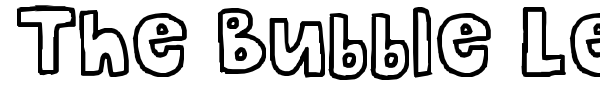 Шрифт The Bubble Letters