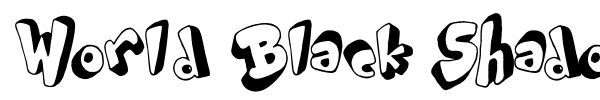 Шрифт World Black Shadow