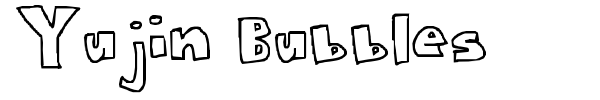 Шрифт Yujin Bubbles