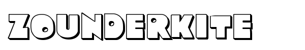 Zounderkite font preview