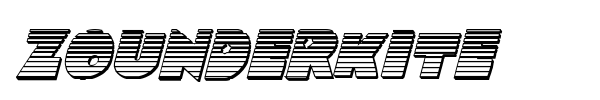 Zounderkite font preview