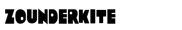 Zounderkite font preview