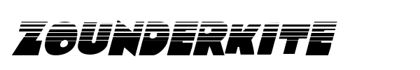 Zounderkite font preview