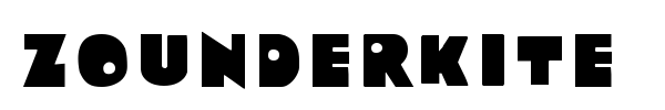 Zounderkite font preview