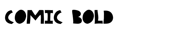 Comic Bold font preview