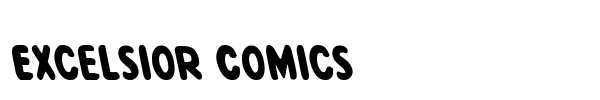 Шрифт Excelsior Comics