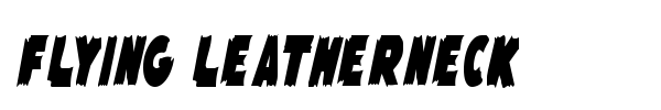 Flying Leatherneck font preview