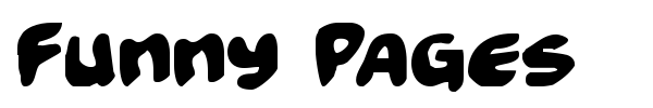 Funny Pages font preview