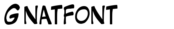 Шрифт Gnatfont