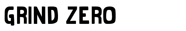 Шрифт Grind Zero
