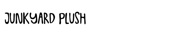 Шрифт Junkyard Plush